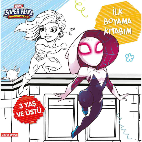 Marvel Super Hero Adventures Ghost Spider İlk Boyama Kitabım