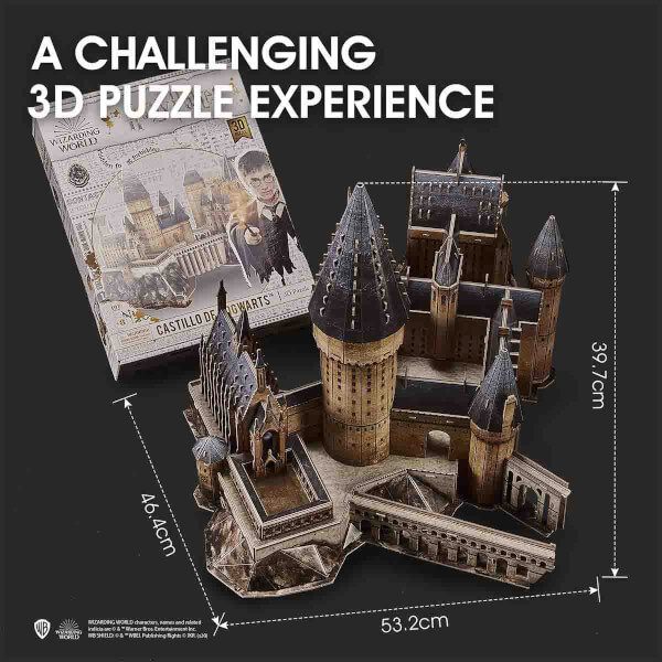 187 Parça 3D Puzzle: Harry Potter Hogwarts Büyük Salon
