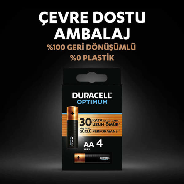  Duracell Optimum AA Kalem Pil 4’lü