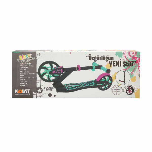 Dipsy 2 Tekerlekli Katlanabilir Pembe Scooter