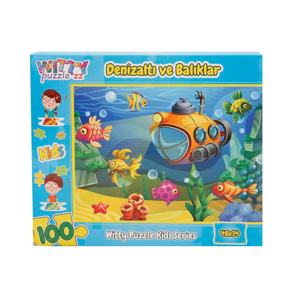 100 Parça Puzzle: Denizaltı ve Balıklar