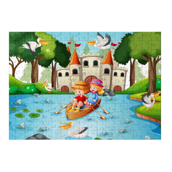 100 Parça Puzzle: Gölde Bir Gezi