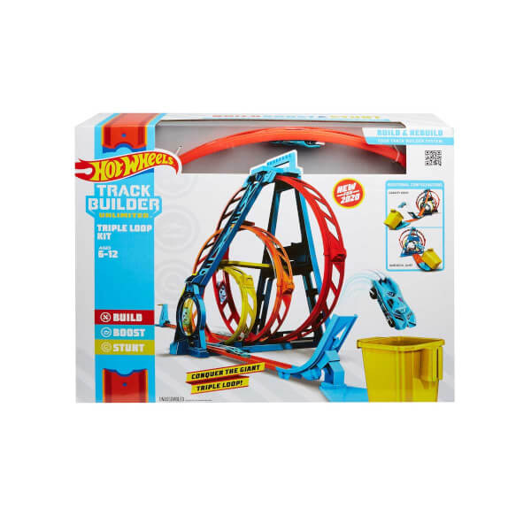 Hot Wheels Track Builder Üçlü Çember Aksiyonu Seti GLC96