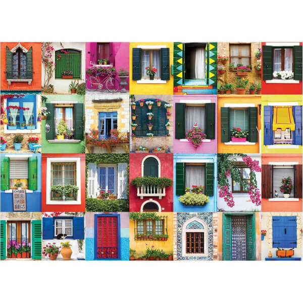 1000 Parça Puzzle : Mediterranean Windows