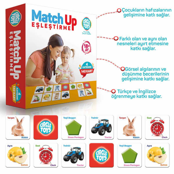 Circle Toys Match Up Eşleşirme Oyunu