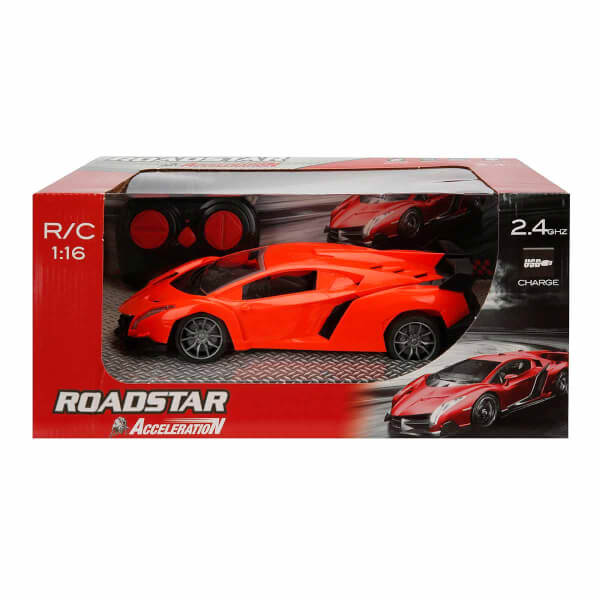 1:16 Roadstar Acceleration Işıklı Uzaktan Kumandalı Spor Araba 27 cm.