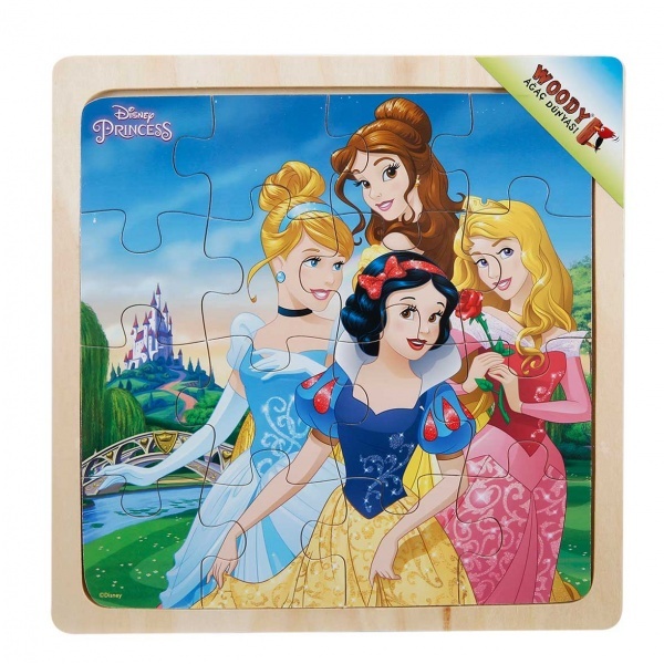 Disney Princess Ahşap Puzzle 16 Parça