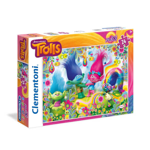 24 Parça Maxi Puzzle : Trolls