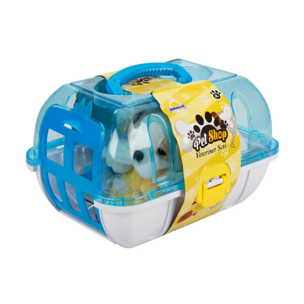 Çantalı Peluş Köpek Veteriner Seti