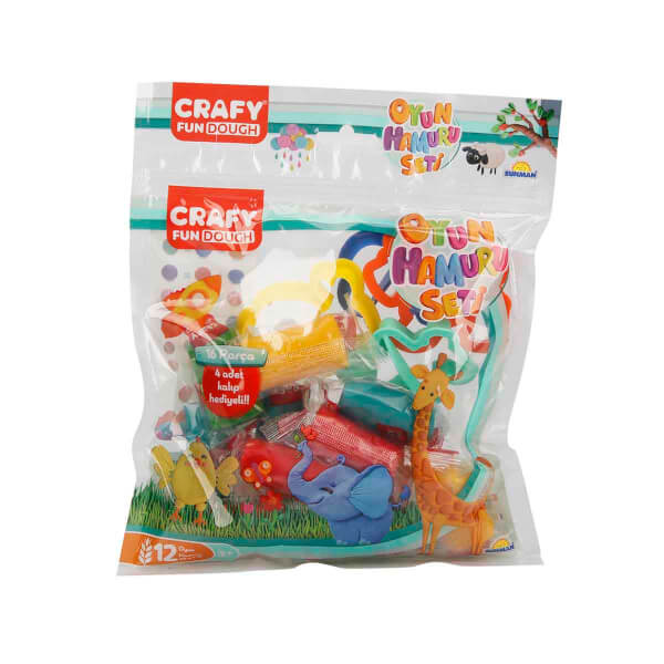 Crafy 12'li Oyun Hamuru Seti 240 g