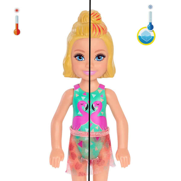 Barbie Color Reveal Renk Değiştiren Sürpriz Chelsea Kum ve Güneş Serisi S3 GWC61