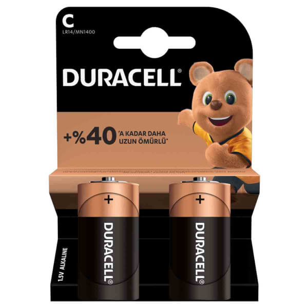Duracell Büyük Pil C 2'li 