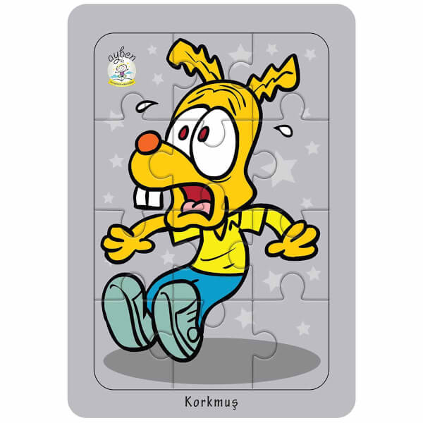 12 Parça Puzzle: Duygunu Yap - Korkmuş
