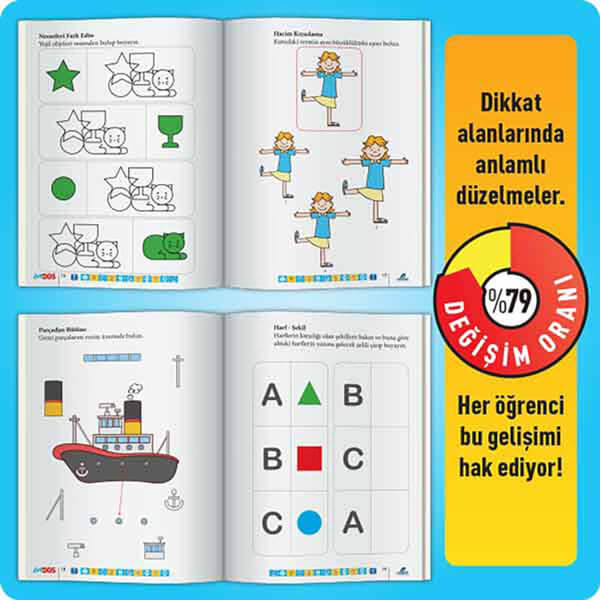 Easy Dikkati Güçlendirme Seti 2. Kademe 4-7 Yaş (A)