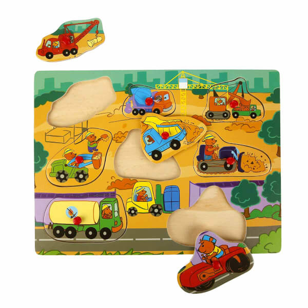Woody Ahşap Bultak Tutmalı Puzzle 8 Parça