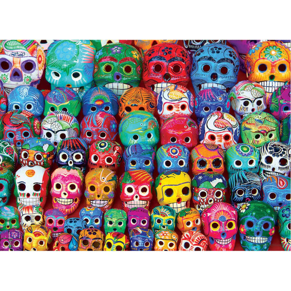 1000 Parça Puzzle :  Traditional Mexican Skulls