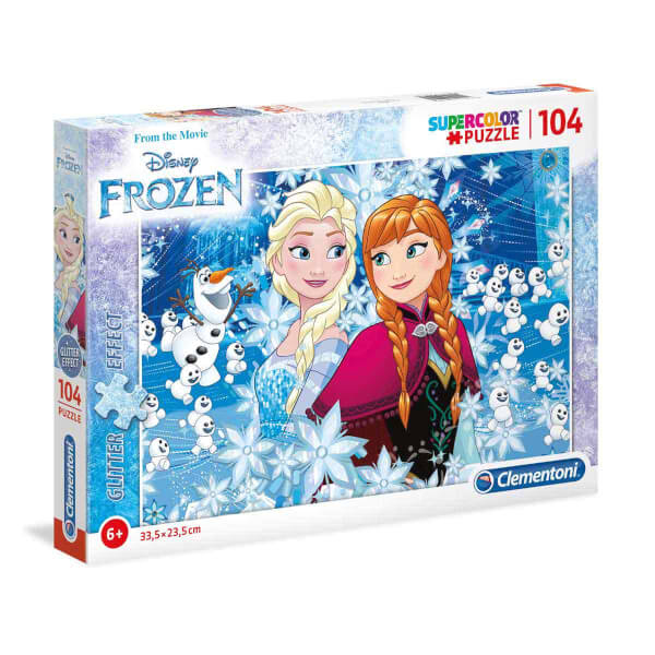 104 Parça Puzzle : Glitter Frozen