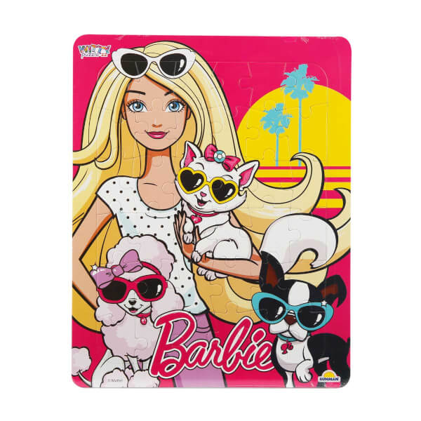 36 Parça Puzzle : Barbie ve Havalı Köpekleri