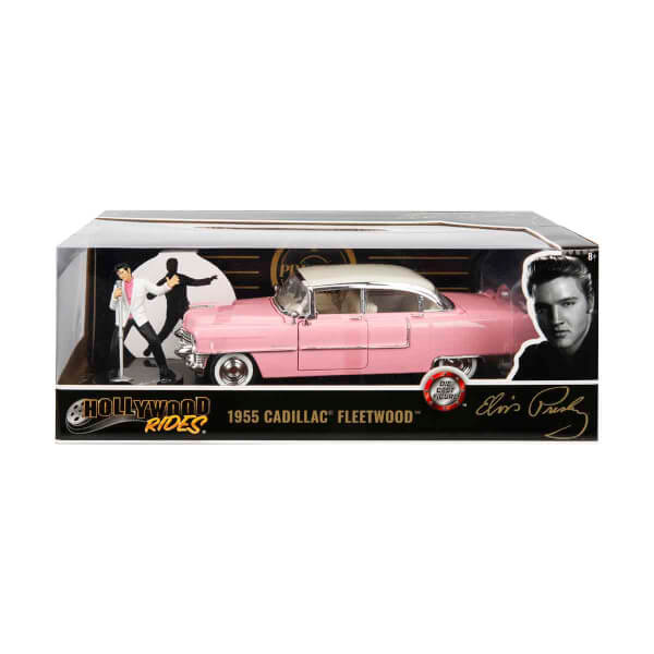 1:24 Hollywood Rides Elvis Presley Figür Ve 1955 Cadillac Fleetwood Araba