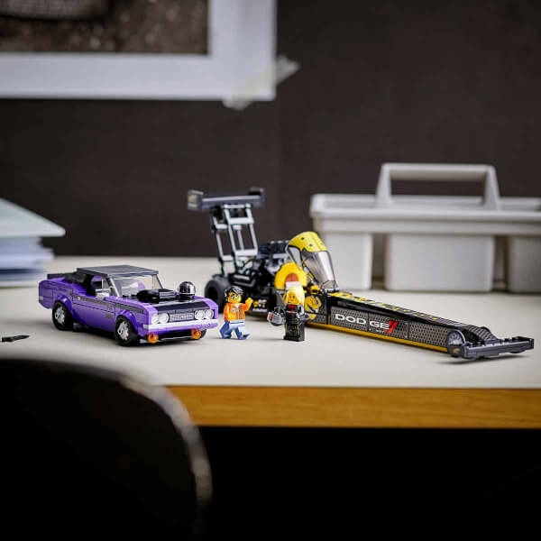 LEGO Speed Champions Mopar Dodge//SRT Top Fuel Dragster ve 1970 Dodge Challenger T/A 76904