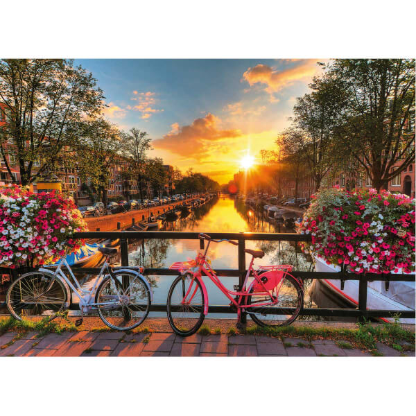 1000 Parça Puzzle : Amsterdam'da Bisiklet