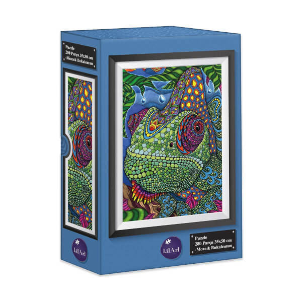 280 Parça Puzzle : Mozaik Bukalemun