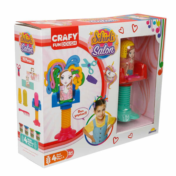 Crafy Sihirli Salon Oyun Hamur Seti 200 g 15 Parça