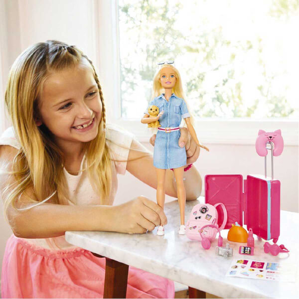 barbie seyahatte bebegi ve aksesuarlari fwv25 toyzz shop
