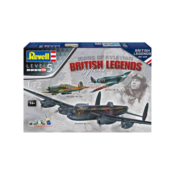 Revell 1:72 G.Set 100 Years RAF Model Set Uçak 5696