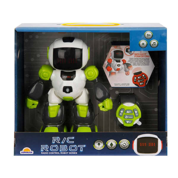 Uzaktan Kumandalı Sesli ve Işıklı Programlanabilir Robot 
