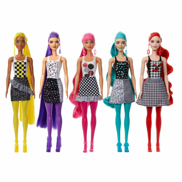 Barbie Color Reveal Renk Değiştiren Sürpriz Barbie Renk Bloklu Bebekler Seri 2 GWC56