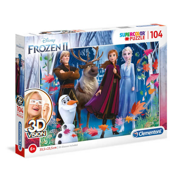104 Parça 3D Puzzle : Frozen II