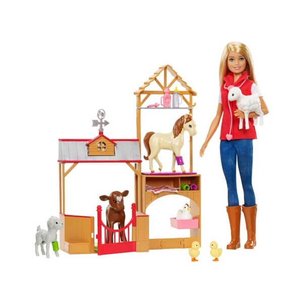 Barbie Çiftlikte Veteriner Oyun Seti