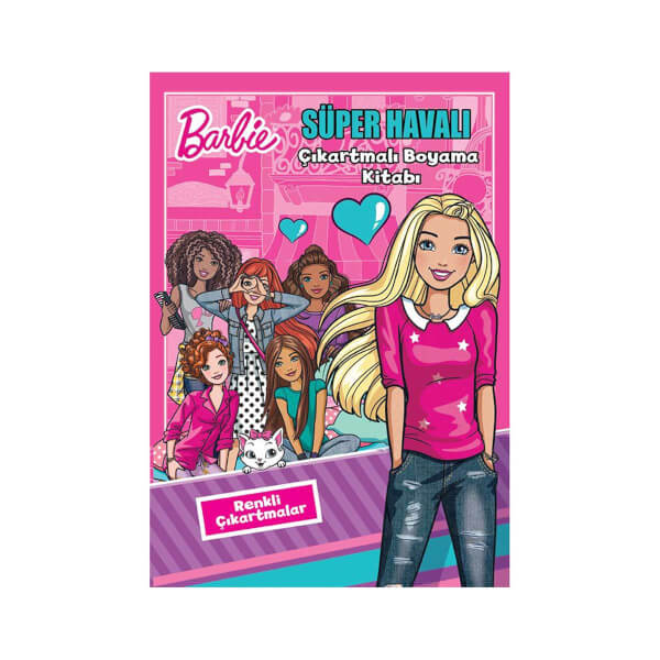 Barbie Süper Havalı Çıkartmalı Boyama Kitabı