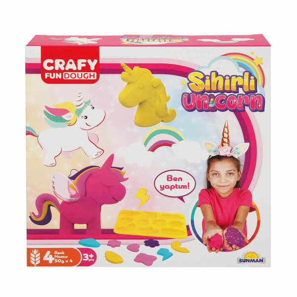 Crafy Sihirli Unicorn Oyun Hamuru Seti 200 g 11 Parça