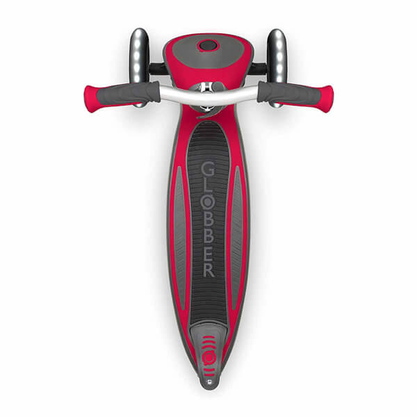 Globber Master 3 Tekerlekli Katlanabilir Işıklı Kırmızı Scooter