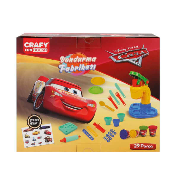 Crafy Cars Dondurma Fabrikası Oyun Hamuru Seti 200 g 29 Parça