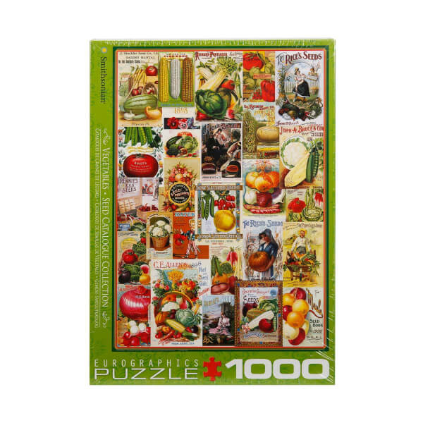 1000 Parça Puzzle : Vegetables Seed Catalogue Collection