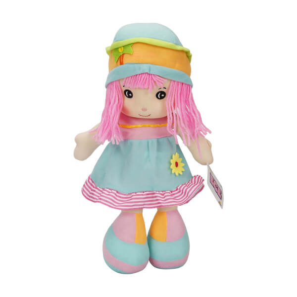 Çiçekli Elbiseli Ece Bebek 35 cm