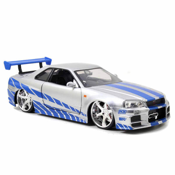 1:24 Fast Furious Brian’s Nissan Skyline GT-R Araba