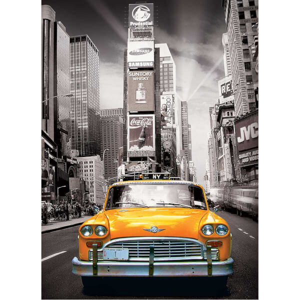 1000 Parça Puzzle : New York City Yellow Cab