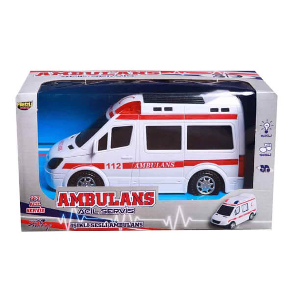 Işıklı ve Sesli Ambulans 21 cm.