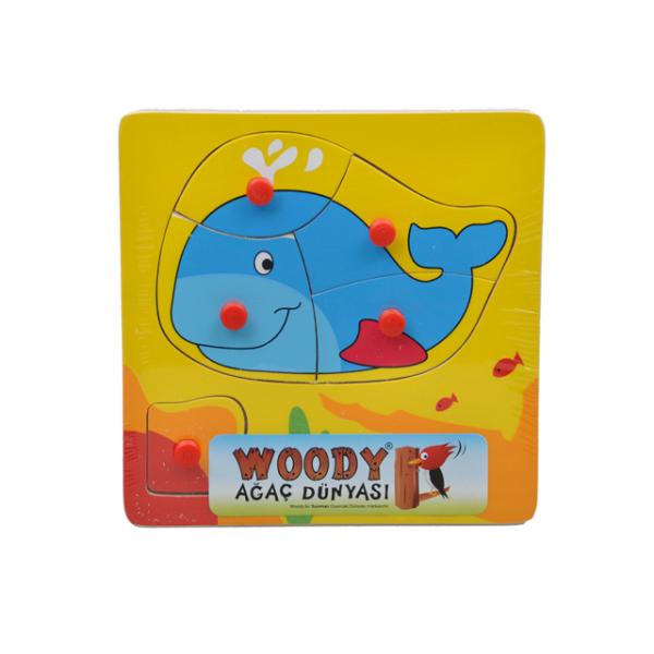 Ahşap Tutmalı Puzzle 