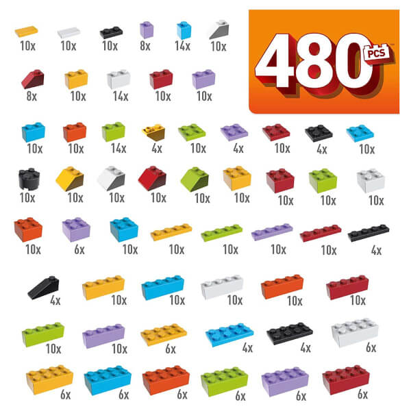 Mega Construx Wonder Builders Blok Seti 480 Parça GJD23