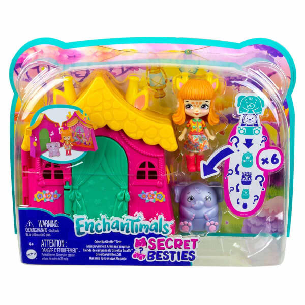 Enchantimals Secret Besties Bebek ve Ev Oyun Seti GTM46