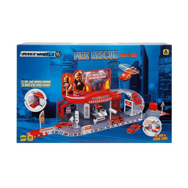1:64 Maxx Wheels 2 Araçlı Garaj Seti