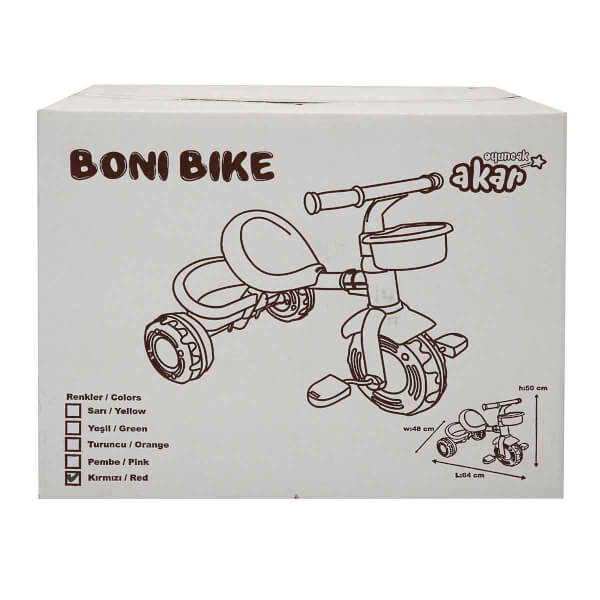 Boni Bike 3 Tekerlekli Kırmızı Bisiklet 93345