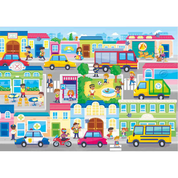 104 Parça Puzzle : In The City