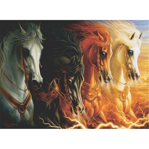 1000 Parça Puzzle : Mahşerin Dört Atlısı