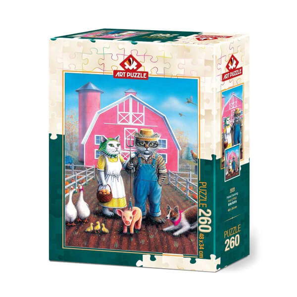 260 Parça Puzzle : Kedi Çiftliği 